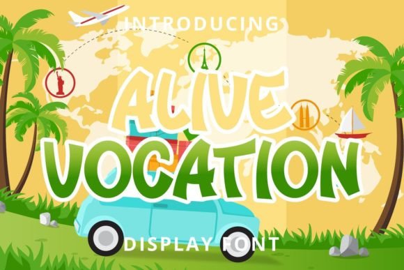 Alive Vocation: The Playful Display Font for Vibrant Editorial Design