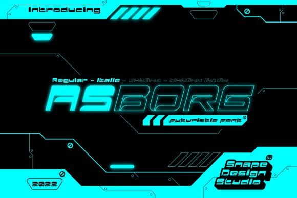 Asborg: The Futuristic Display Font for Modern Web Design