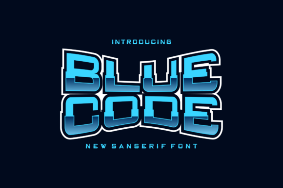 Bluecode: A Bold Display Font for Modern Editorial Design