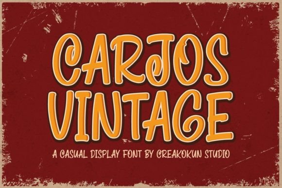 Carjos Vintage: A Playful Font for Bold Campaigns