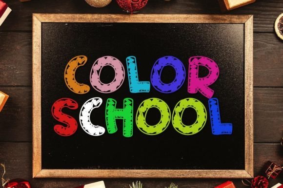 Color School: The Playful Display Font for Kids Campaigns