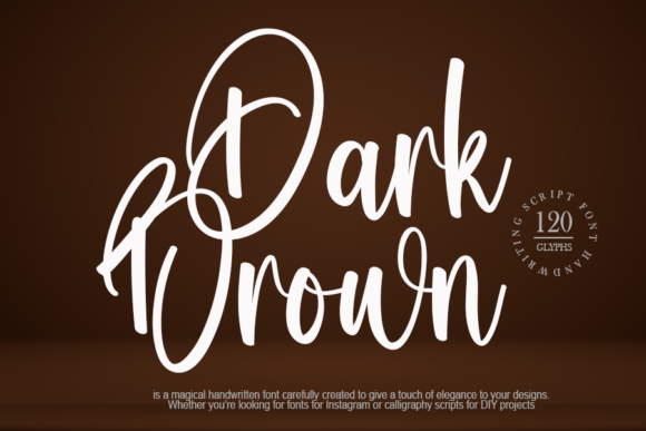 Dark Brown: A Timeless Script Font for Modern Web Design