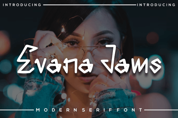 Evana Jams: A Whimsical Display Font for Modern Editorial Design