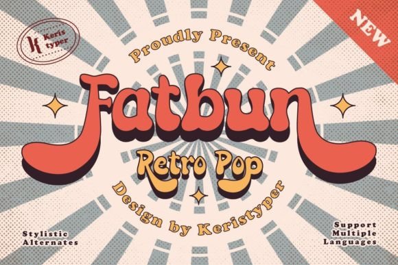 Fatbun: The Retro Display Typeface for Bold Brand Identity