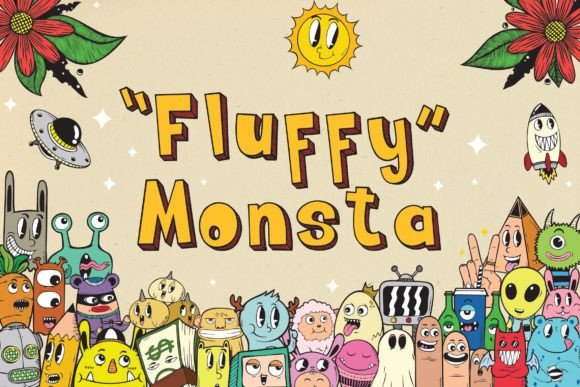 Fluffy Monsta: The Playful Typeface for Modern Editorial Design