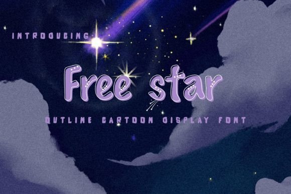 Free Star: A Playful Display Font for Creative Makers