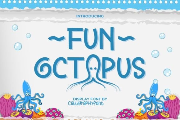 Fun Octopus: A Playful Display Font for Creative Projects
