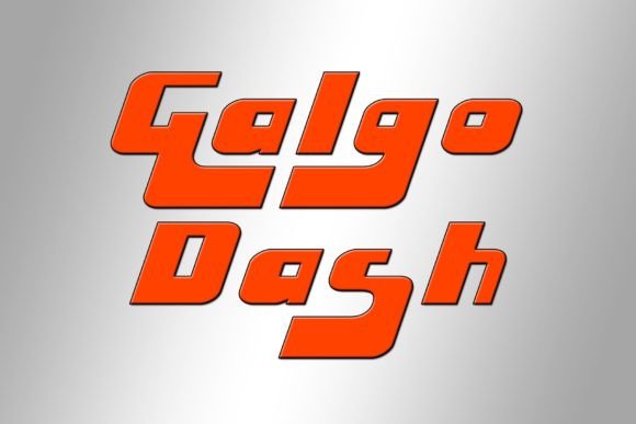 Galgo Dash: A Bold Display Font for Digital Creativity