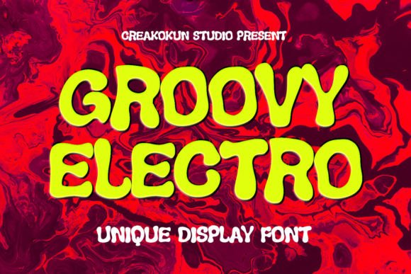 Groovy Electro: A Chunky Display Font for Bold Branding