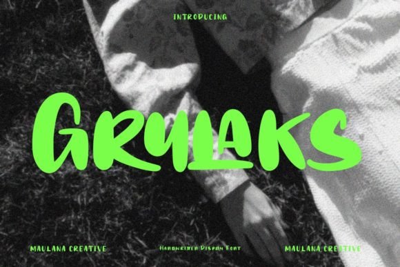 Grulaks: A Bold Display Font for Creative Makers