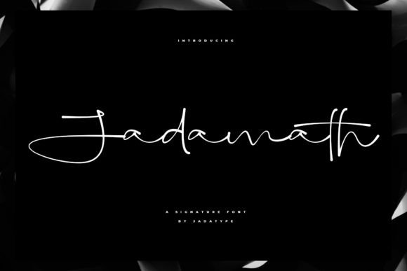 Jadamath: A Delicate Script Font for Elegant Editorial Design