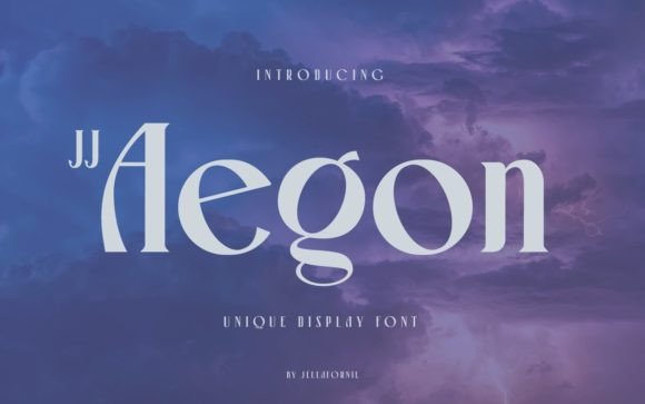 Jj Aegon Display Font for Editorial Design