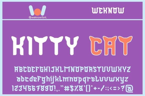 Kitty Cat: The Quirky Display Font You Need for Creative Projects