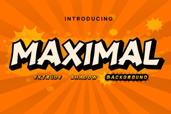 Maximal Font for Bold and Retro Craft Creations
