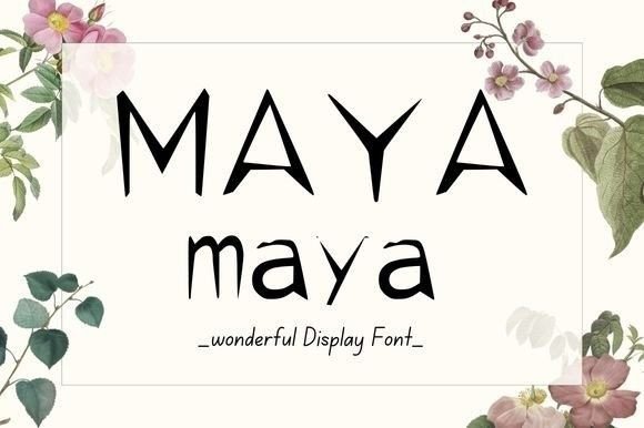 Maya: A Whimsical Display Font for Eye-Catching Campaigns