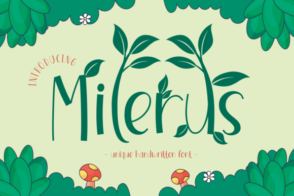 Milerus: A Whimsical Display Font for Business Branding
