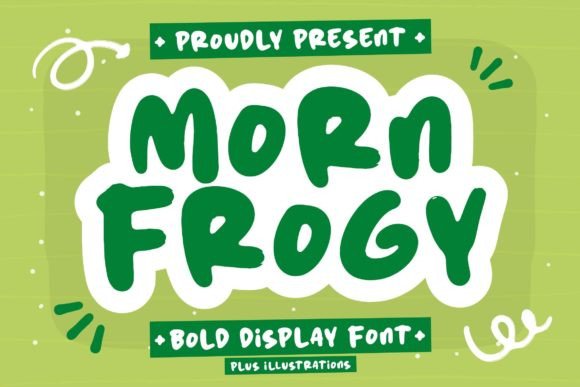 Morn Frogy: The Bold Display Font for Handmade Brands