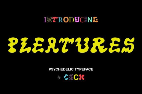 Pleasures: A Groovy Display Font for Eye-Catching Campaigns