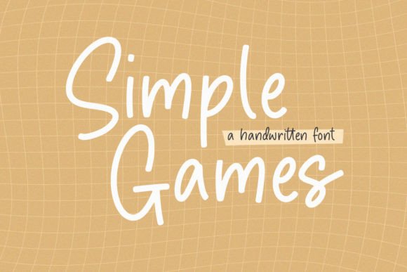 Simple Games Font for Elegant Editorial Design