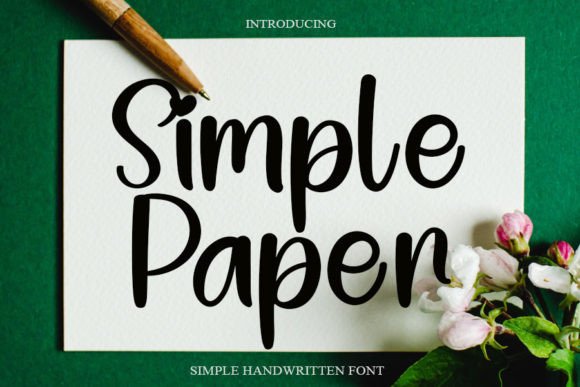 Simple Paper: A Trendy Handwritten Font for Modern Design