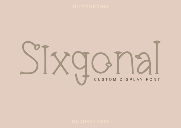 Sixgonal: A Playful Display Font for Modern Editorial Design