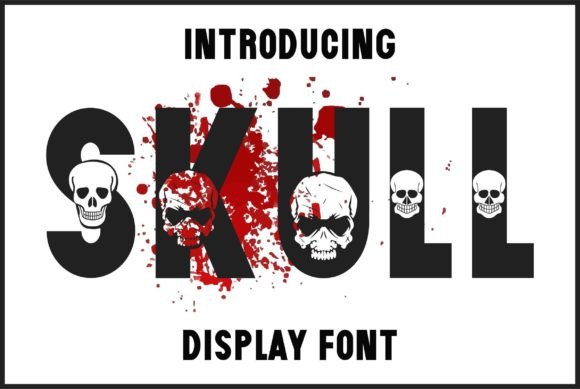 Skull Font for Spooky Seasonal Designs