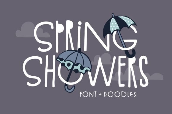 Spring Showers Display Font for Web Design