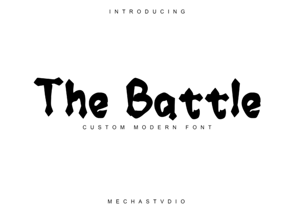 The Battle: The Brave Display Typeface for High-Impact Campaigns