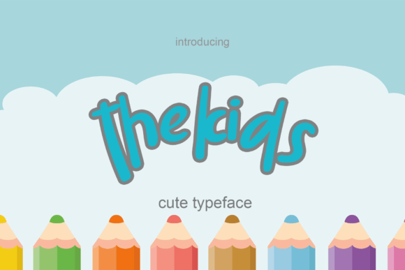 Thekids Font: A Playful Display Typeface for Creative Projects