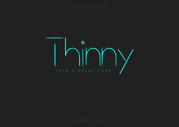 Thinny: A Minimalist Display Font for Standout Branding