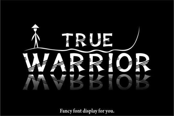 True Warrior Font for Handmade Creations and Branding