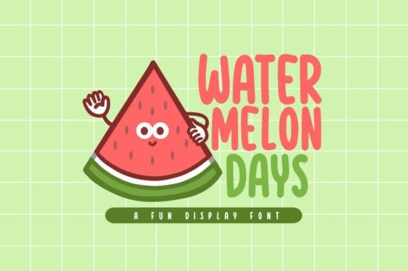 Watermelon Days: A Playful Font for Branding and Design